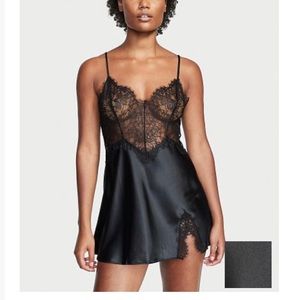 Victoria’s Secret Black Lace Slip